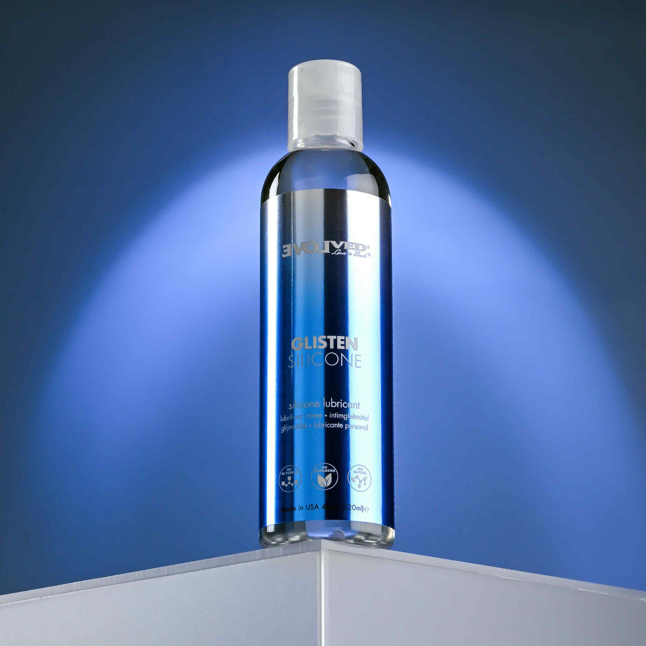 Evolved Glisten Silicone Personal Lubricant 4oz