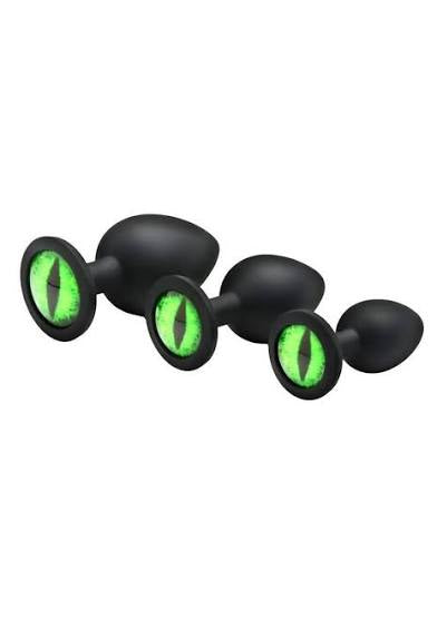 Creature Eyes Silicone Butt Plug Set