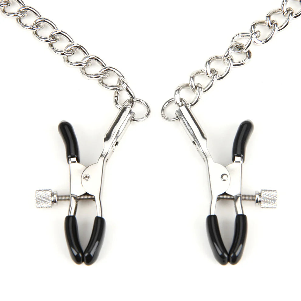 Breathable Ball Gag With Pressure Nipple Clamps